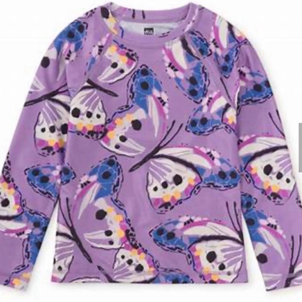 SOLD Tea Collection Long Sleeve Rash Guard size 14 - Picture 4 of 5